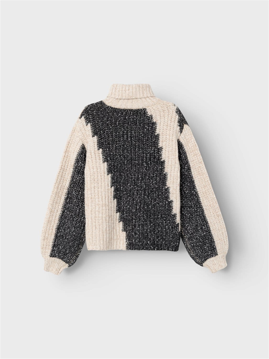 NKFONINA LS ROLL NECK KNIT 13221037 Black