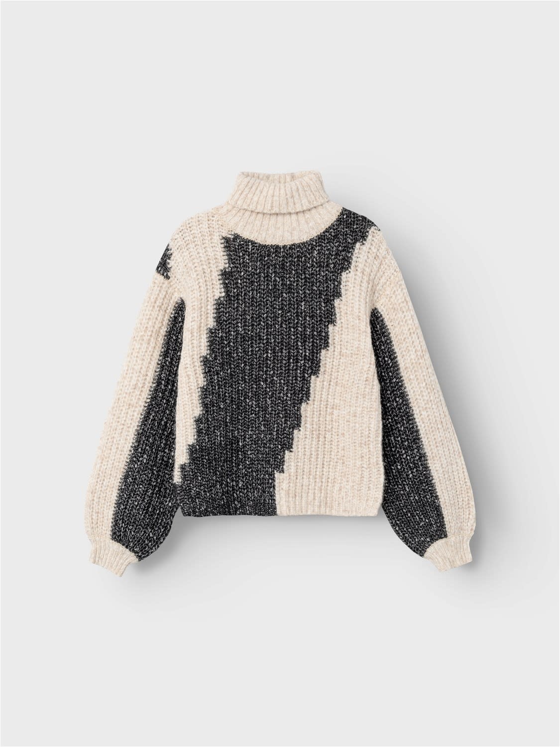 NKFONINA LS ROLL NECK KNIT 13221037 Black