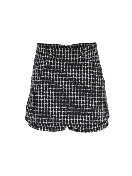 Krista Skort FL23727 OFF BLACK/ ICE CHECK