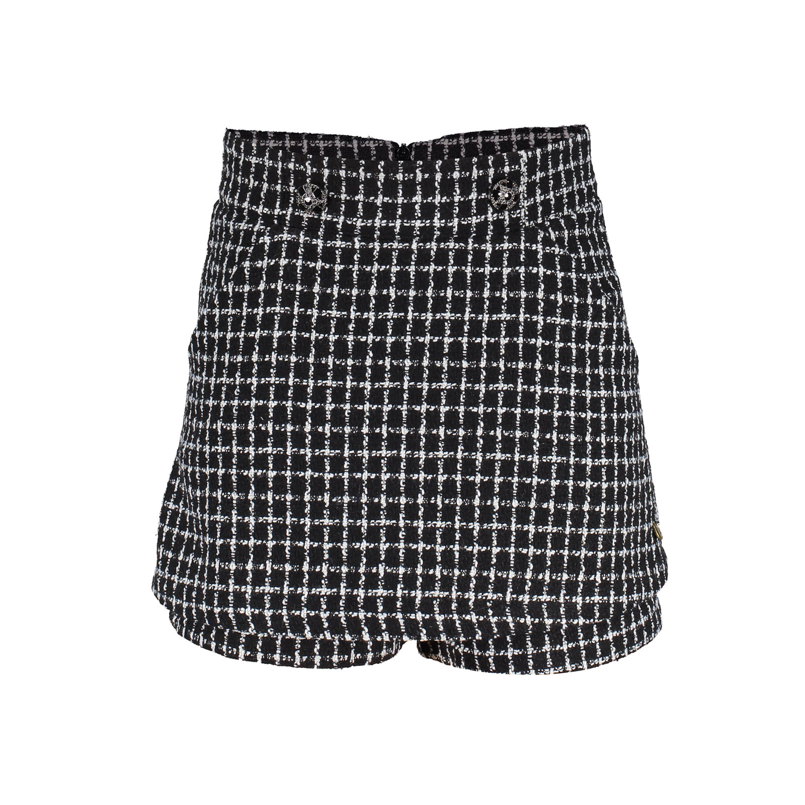 Krista Skort FL23727 OFF BLACK/ ICE CHECK