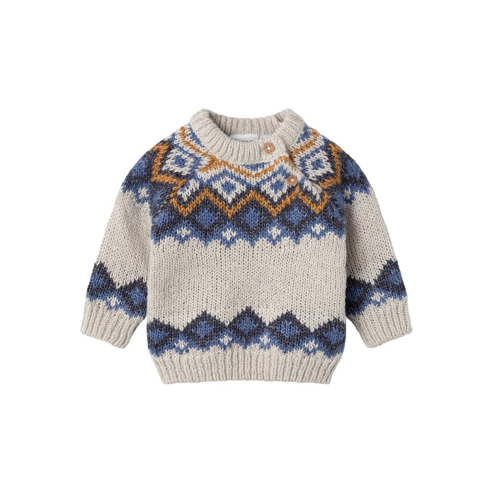 name-it NBMRAMLO LS 13222918 - Melange LILY KNIT Peyote