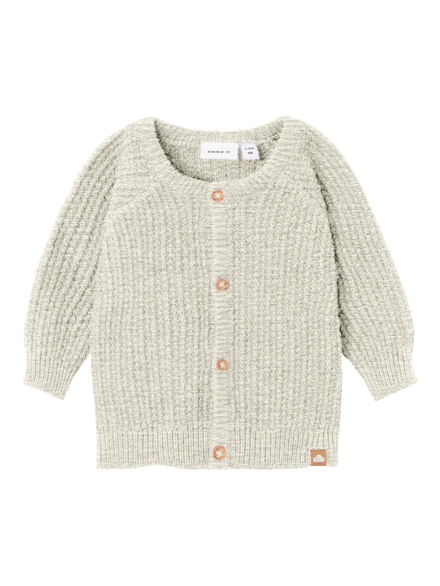NBMRIMALLE LS KNIT CARD 13222974 Peyote Melange