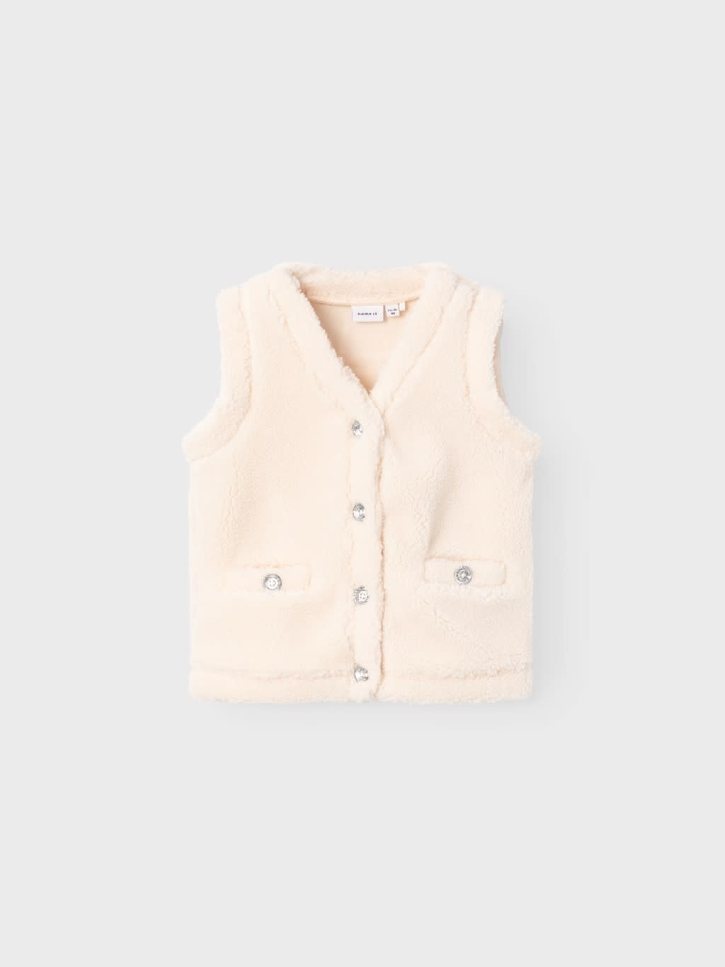 NMFREGITSE TEDDY VEST 13223570 Buttercream