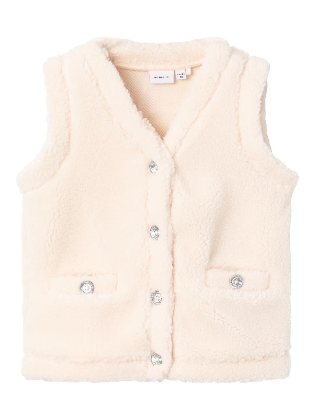 NMFREGITSE TEDDY VEST 13223570 Buttercream