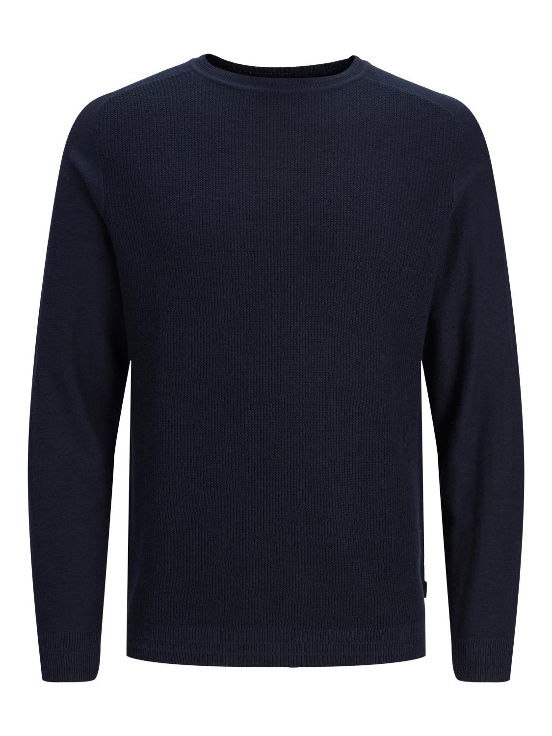 JPRBLAANDERSON KNIT STRUCTURE CREW 12243212 Maritime Blue