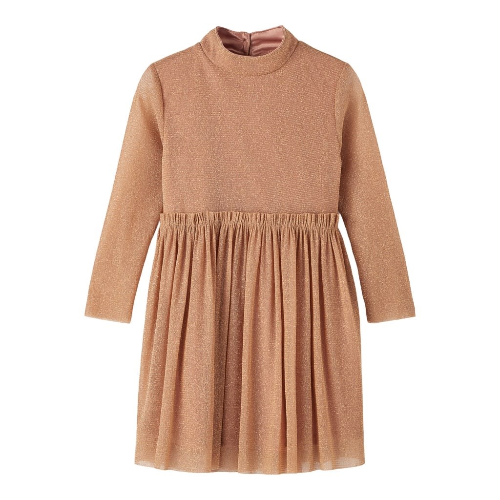 NMFRASIGGE LS DRESS 13211038 Gilded Beige