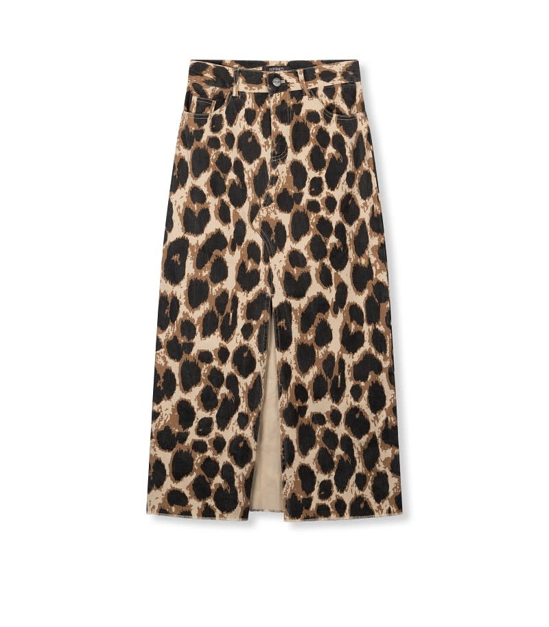 Relaxed midi skirt GIGI (R2310375286) leopard