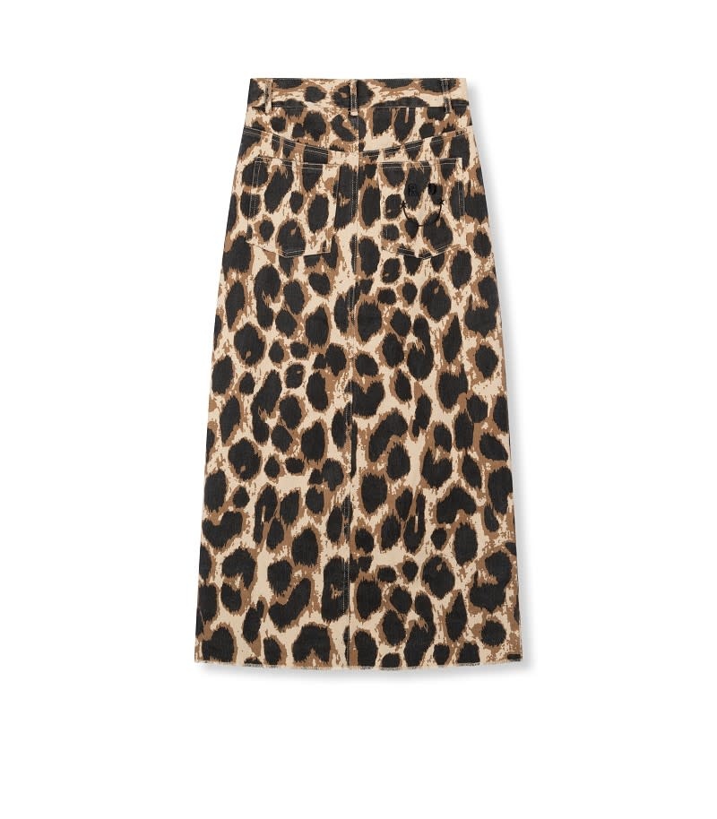 Relaxed midi skirt GIGI (R2310375286) leopard