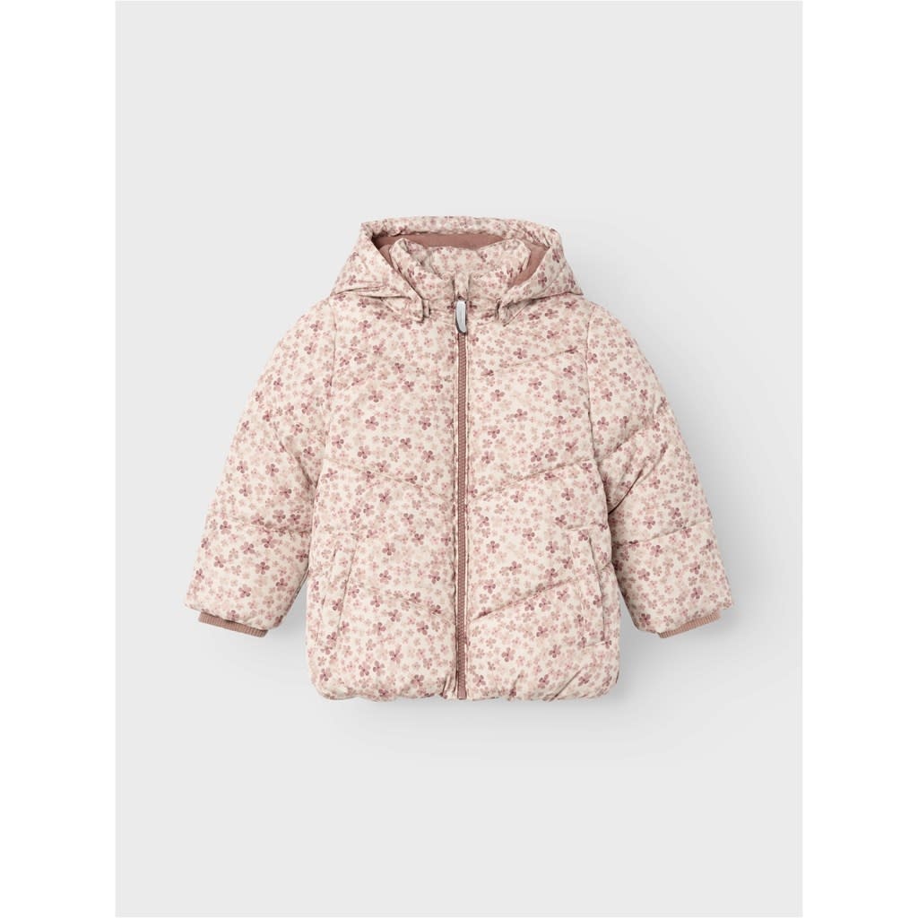 NMFMAY PUFFER JACKET SOFT FLOWER 13218454 Moonbeam