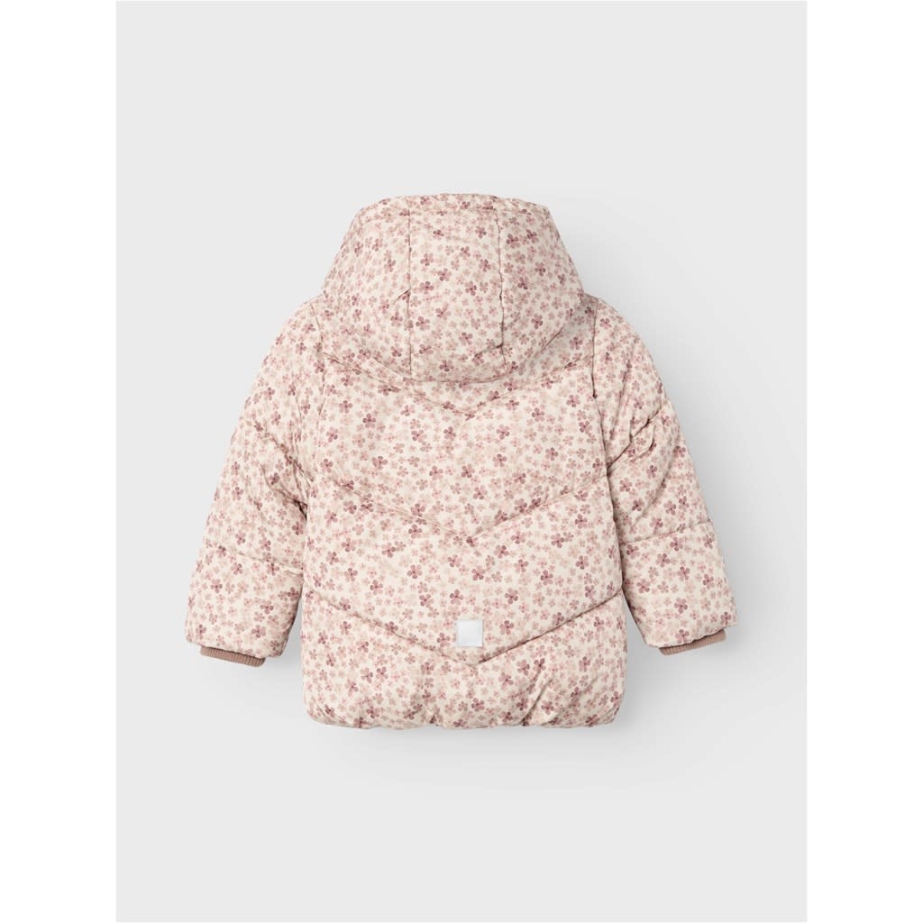 NMFMAY PUFFER JACKET SOFT FLOWER 13218454 Moonbeam
