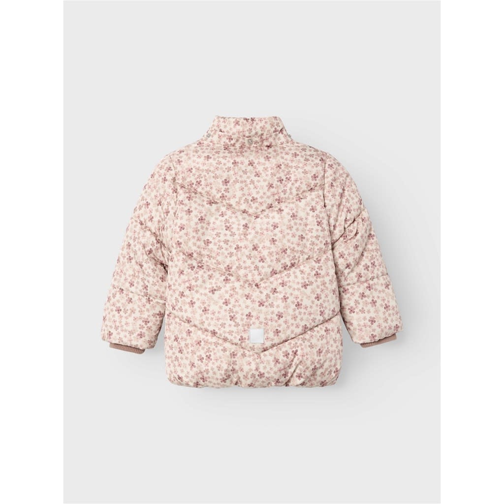 NMFMAY PUFFER JACKET SOFT FLOWER 13218454 Moonbeam