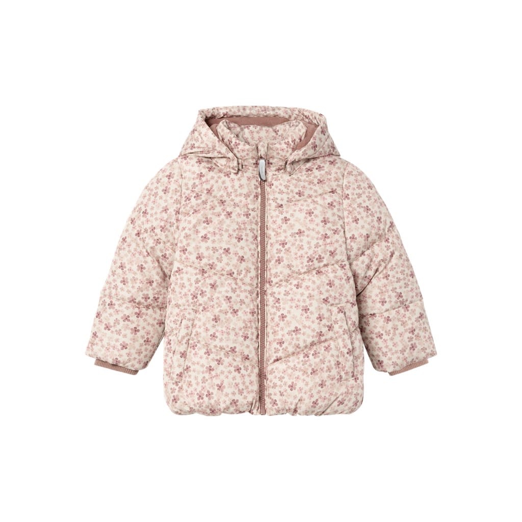 NMFMAY PUFFER JACKET SOFT FLOWER 13218454 Moonbeam