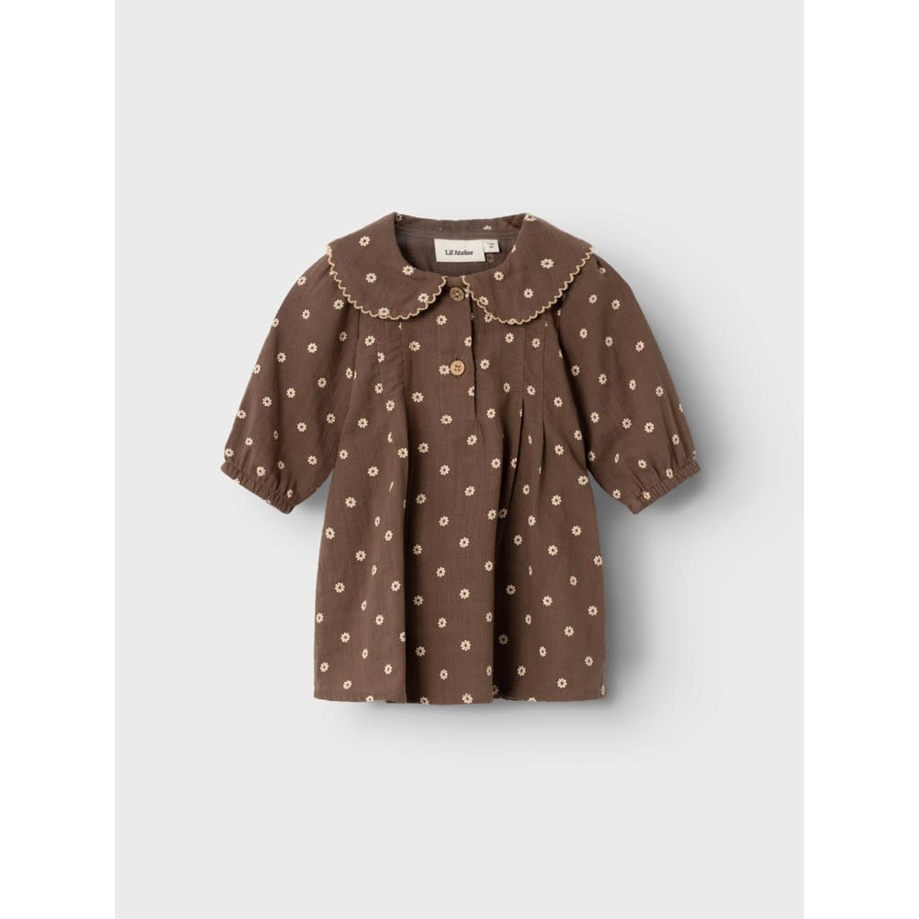 NBFHULLA LS LOOSE DRESS 13223983 Rain Drum