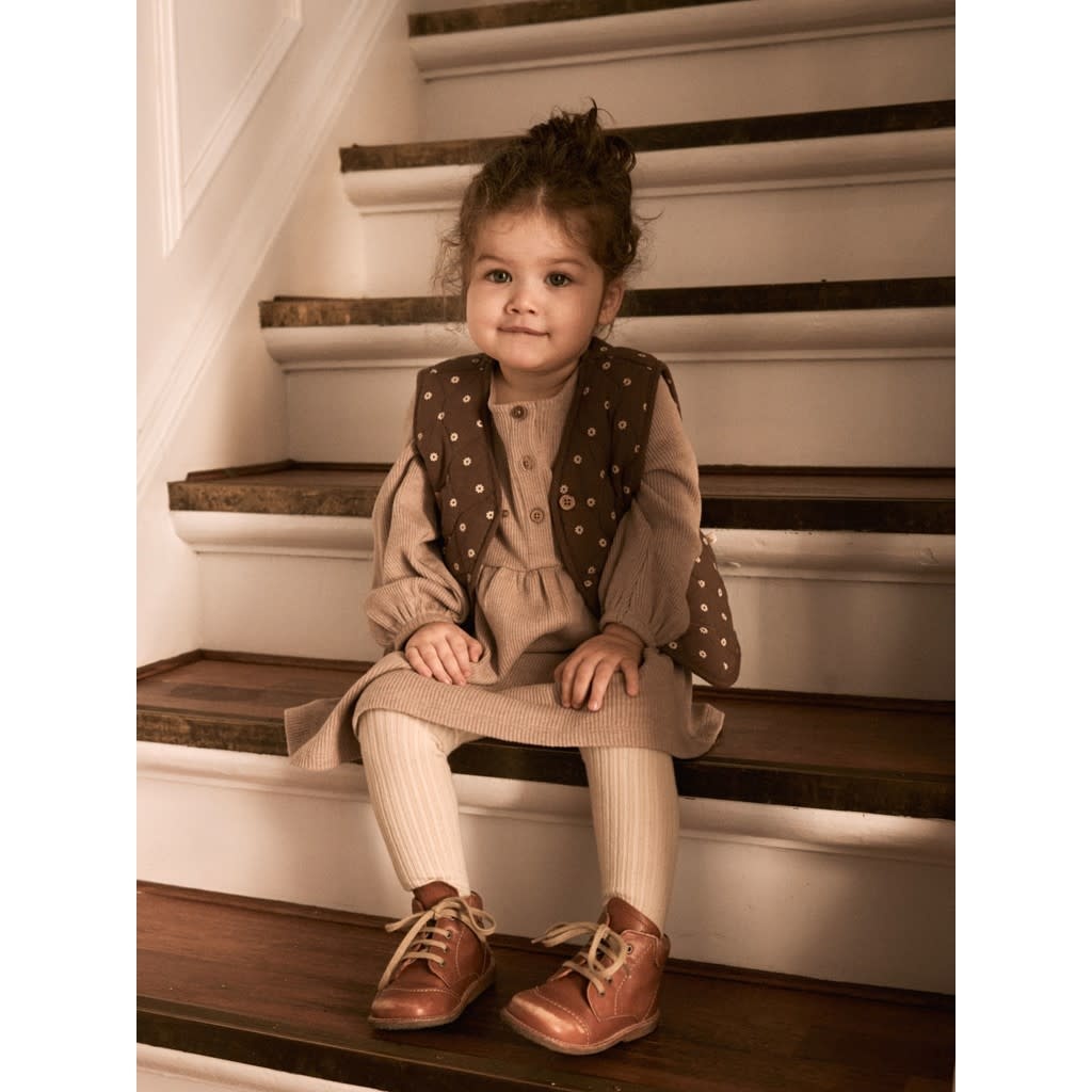 NMFSOPHIA LS LOOSE DRESS LIL 13224410 Nougat