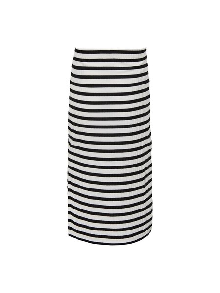 KIDS ONLY KOGNELLA LONG SIDE SLIT SKIRT JRS 15320242 Cloud Dancer Black