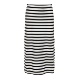 KOGNELLA LONG SIDE SLIT SKIRT JRS 15320242 Cloud Dancer Black