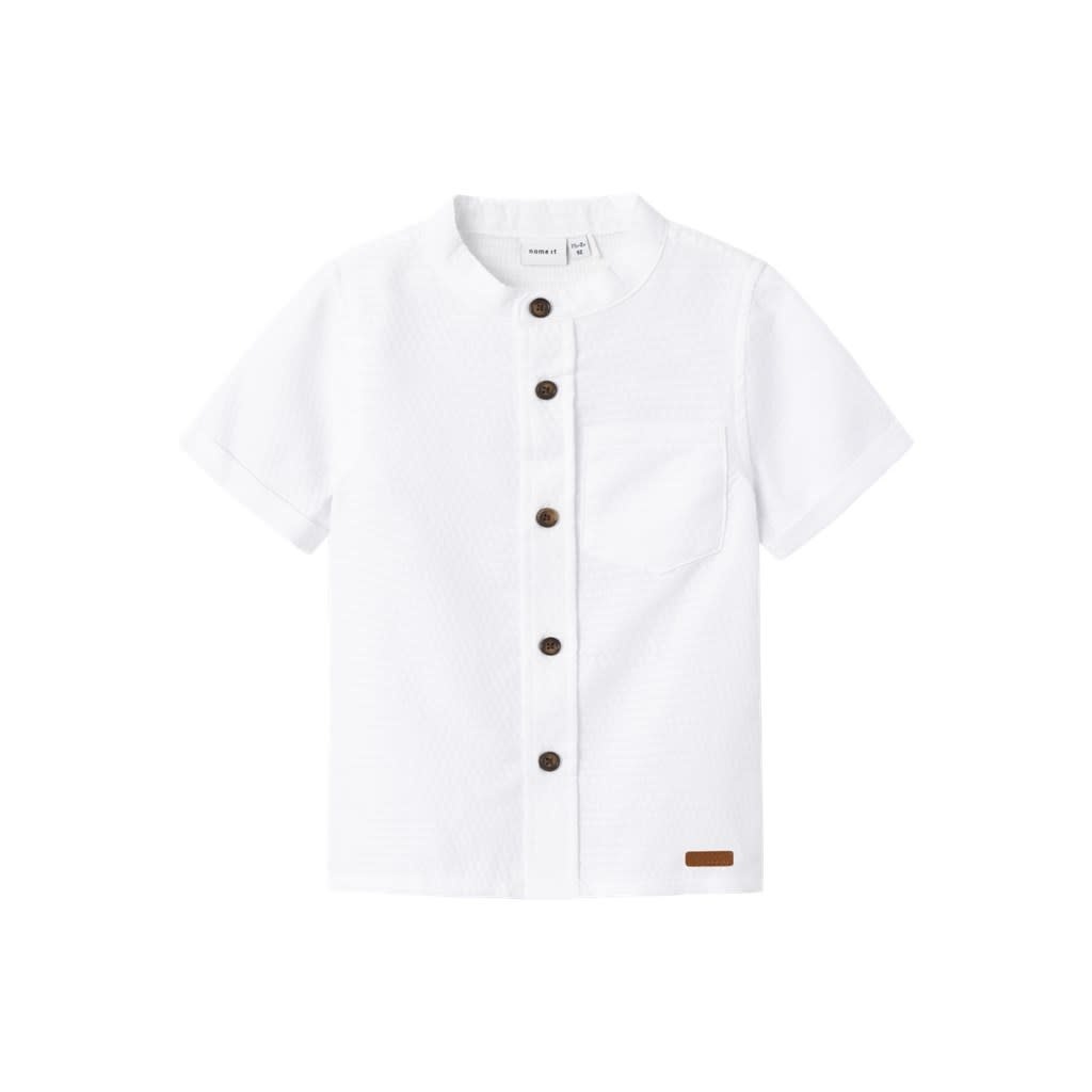 NMMHILANE SS SHIRT 13229478 Bright White