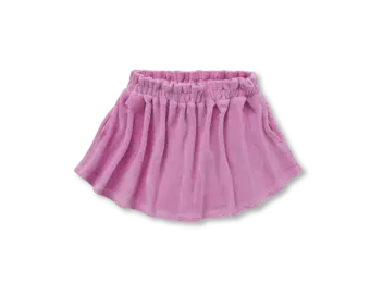Velvet skirt W24-1473 Purple pink