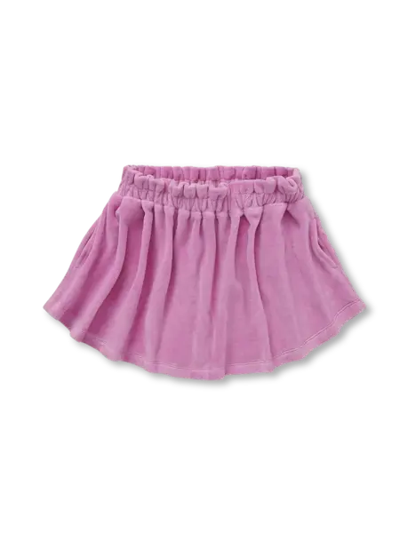 Velvet skirt W24-1473 Purple pink