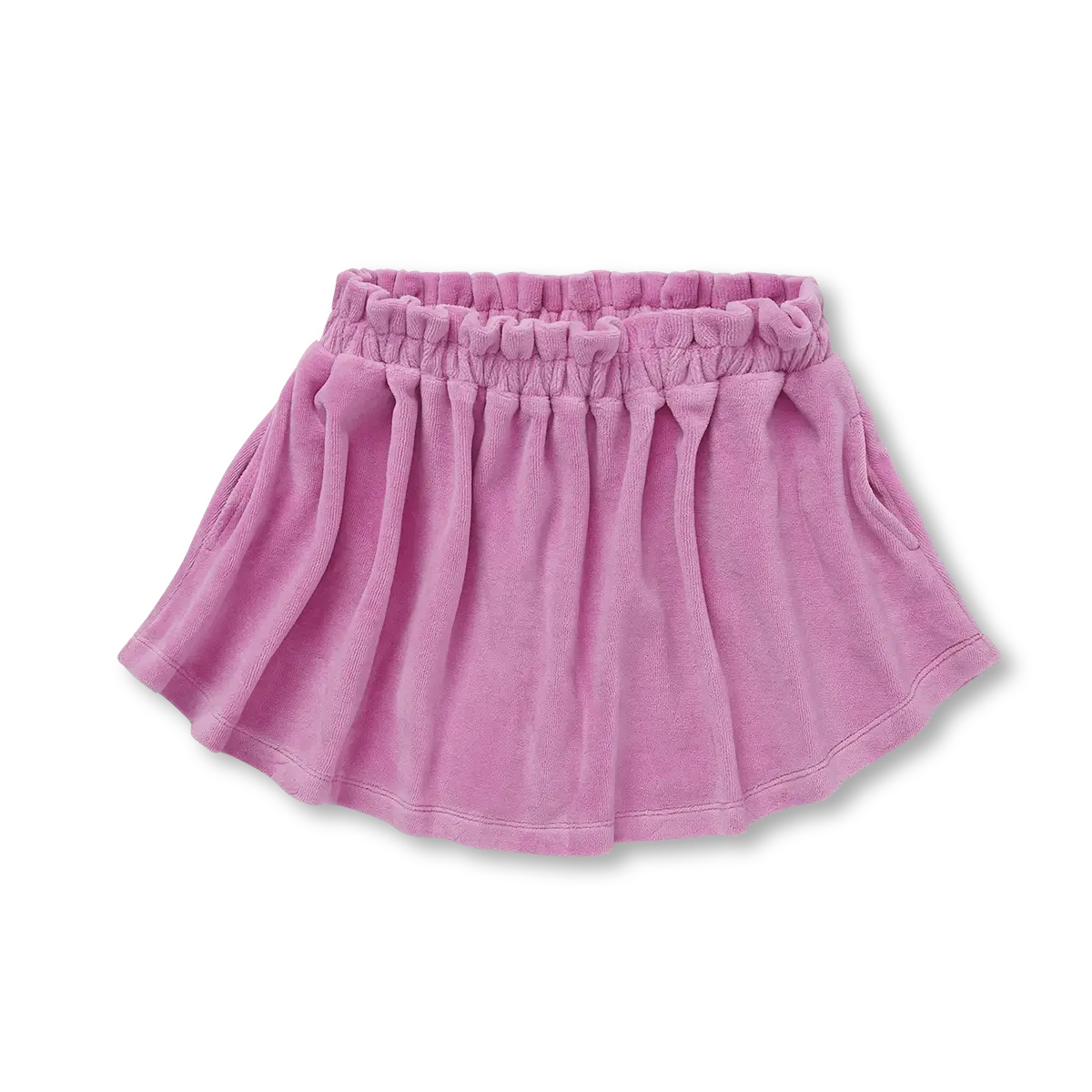 Velvet skirt W24-1473 Purple pink