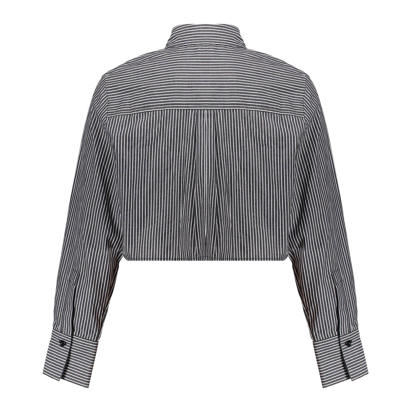 Pixie Blouse FL24741 STRIPES BLACK WHITE