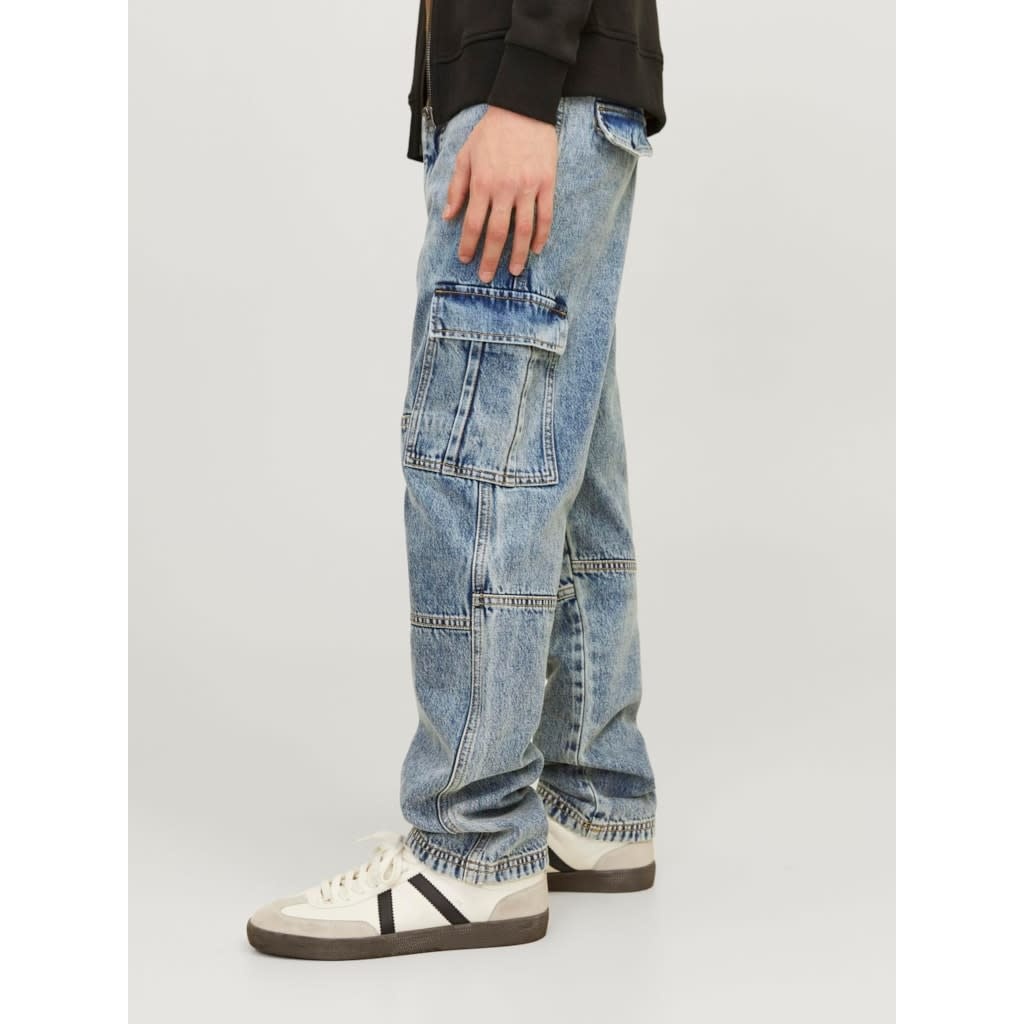 JJICHRIS JJWADE CARGO MF 148 SN JNR 12262328 Blue Denim