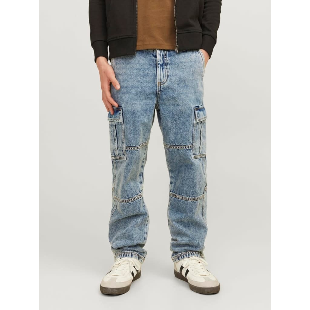 JJICHRIS JJWADE CARGO MF 148 SN JNR 12262328 Blue Denim