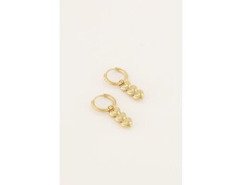Earring three hearts MJ06708 Gold