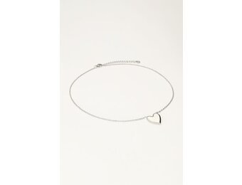 Necklace fine heart MJ11806 zilver OS