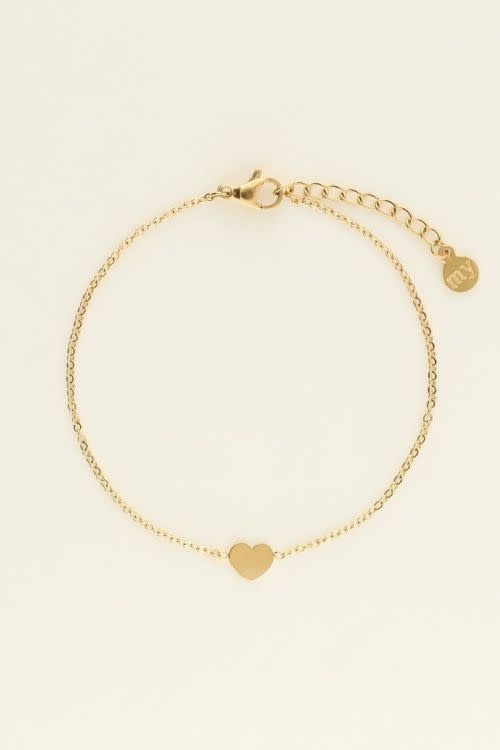 Bracelet with heart MJ03140 Gold