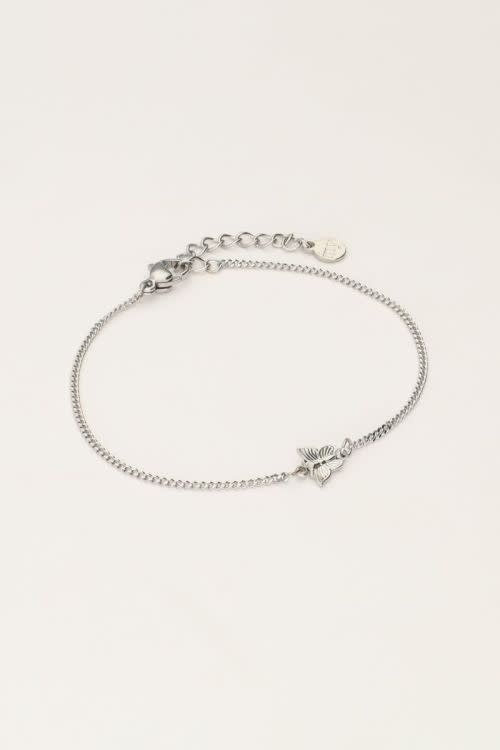 Bracelet butterfly MJ11095 Silver