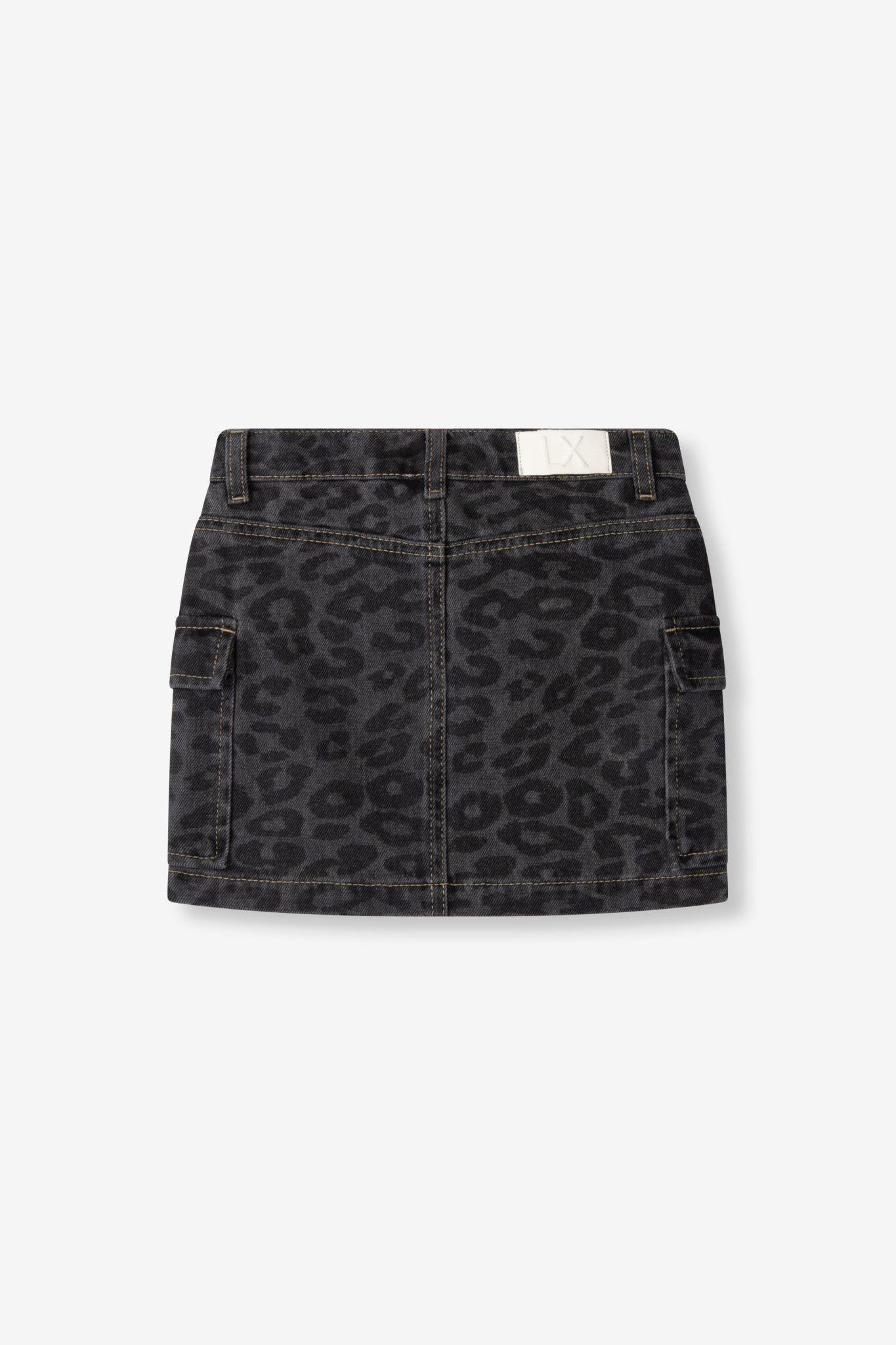 woven animal denim skirt (62408246313)