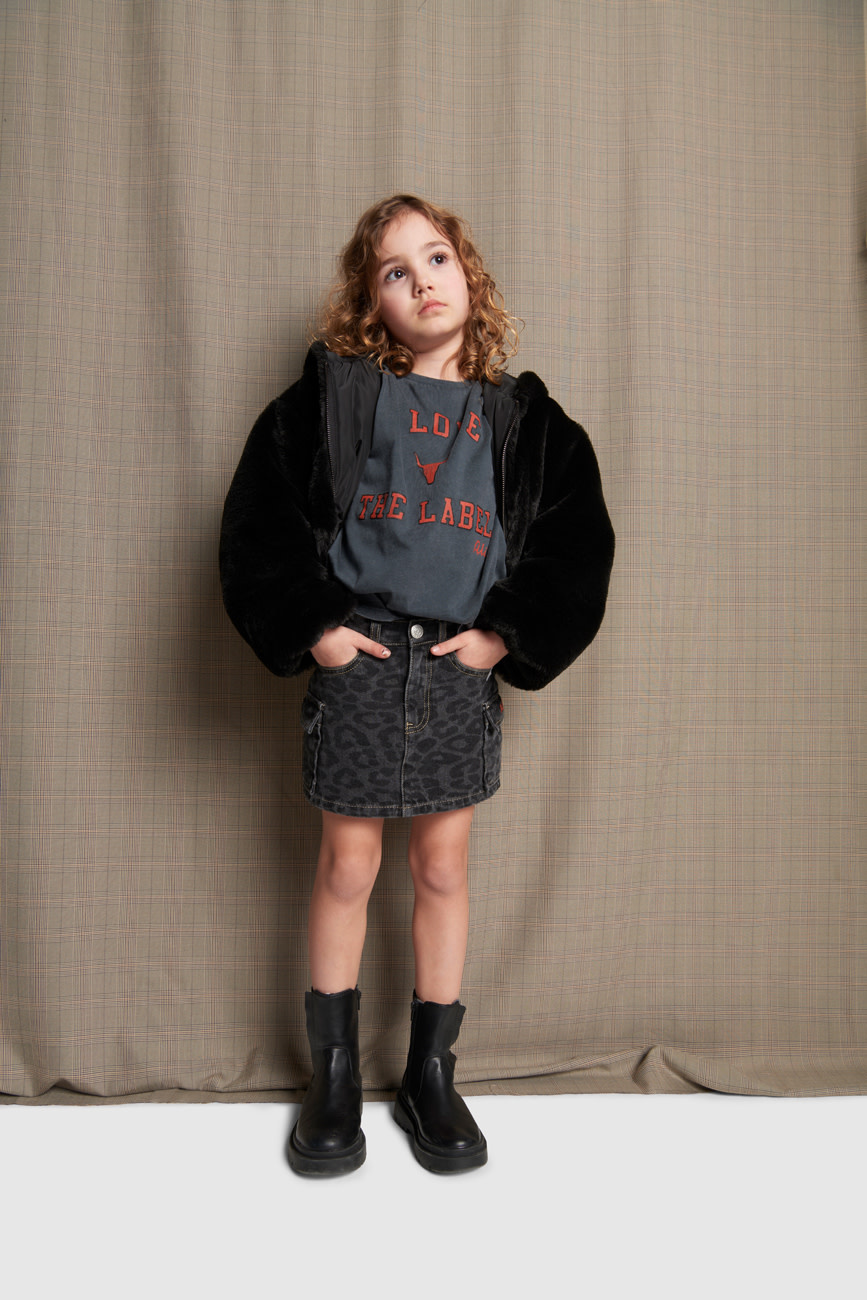 woven animal denim skirt (62408246313)