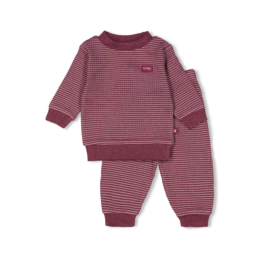 Pyjama wafel - Autumn Special 3055751 Wijn melange
