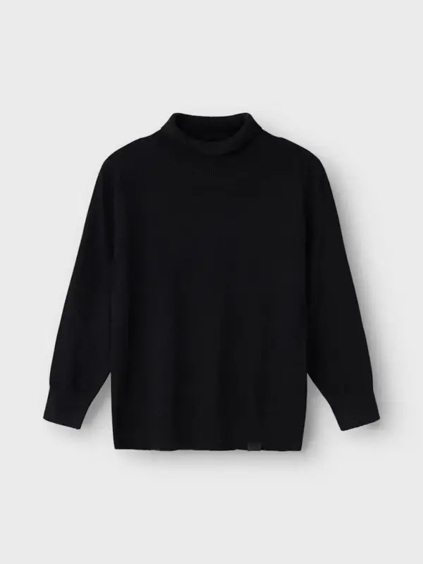 NMMROMIL LS ROLLNECK KNIT 13222920 Black