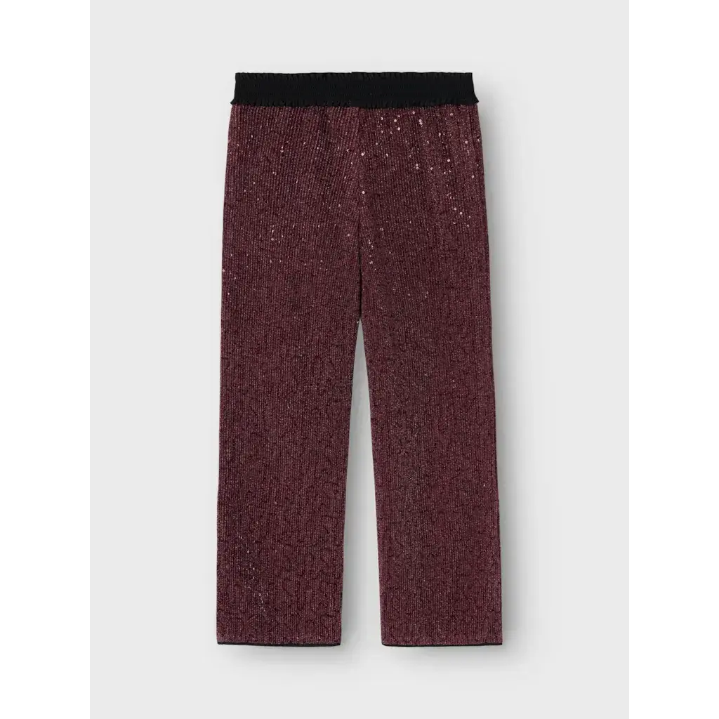 name it NKFRUNIC SEQUIN WIDE PANT 13235275 Fandango Pink