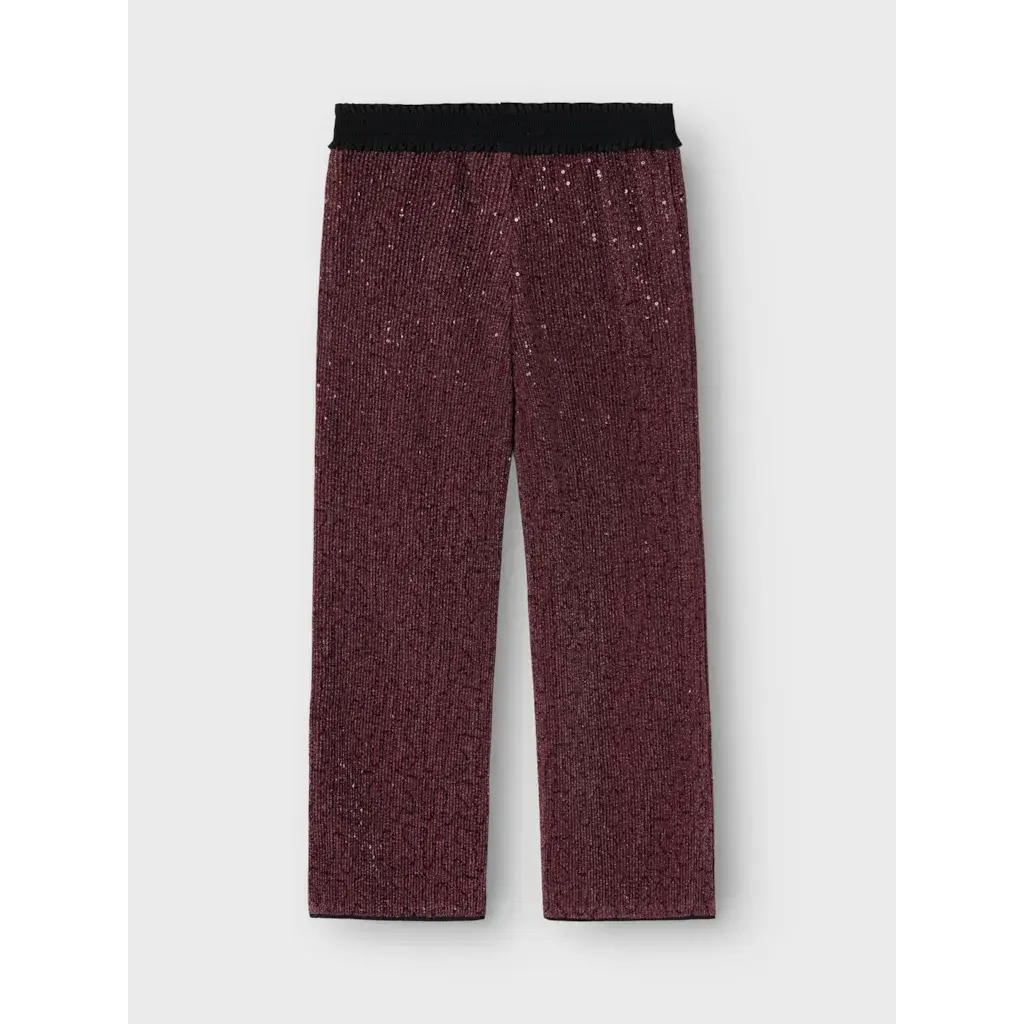 NKFRUNIC SEQUIN WIDE PANT 13235275 Fandango Pink