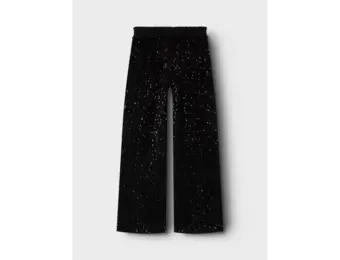 NKFRUNIC SEQUIN WIDE PANT 13235275 Black