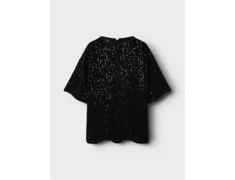 NKFRUNIC SEQUIN SS TOP 13235276 Black