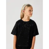 NKFRUNIC SEQUIN SS TOP 13235276 Black