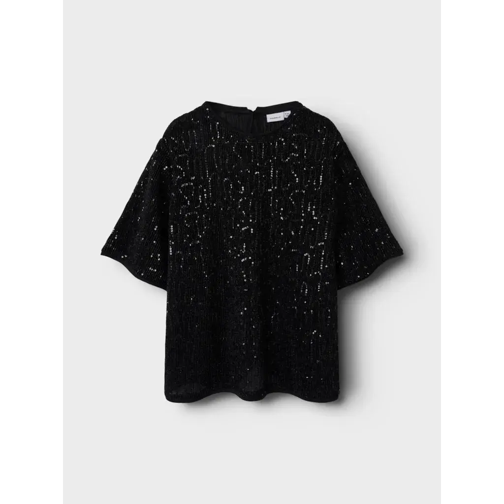 NKFRUNIC SEQUIN SS TOP 13235276 Black