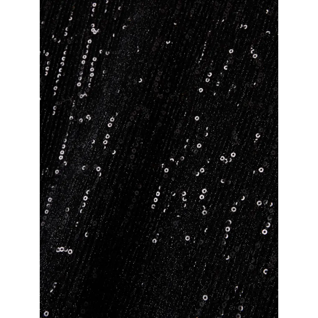 NKFRUNIC SEQUIN SS TOP 13235276 Black