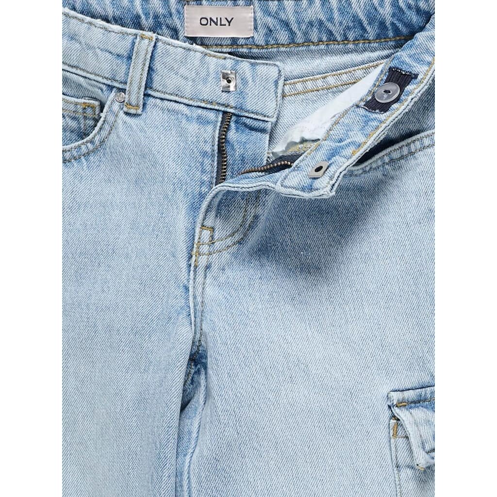 KIDS ONLY KOGHARMONY WIDE CARGO CARROT AZG 15344508 Light Blue Denim