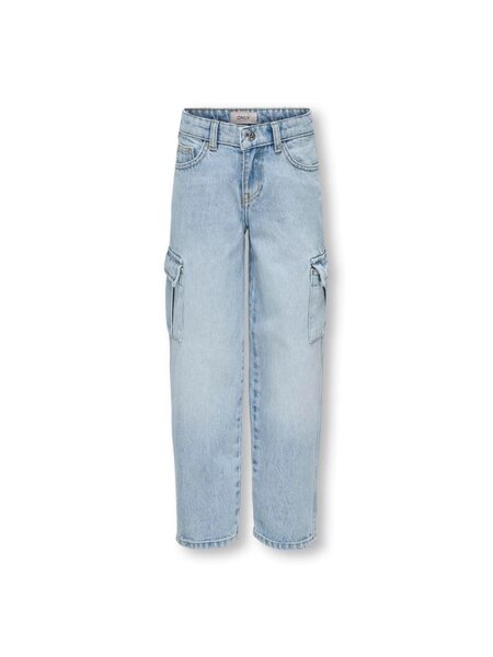 KIDS ONLY KOGHARMONY WIDE CARGO CARROT AZG 15344508 Light Blue Denim