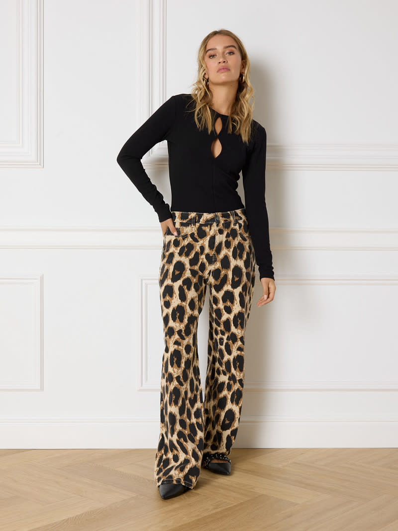 wide leg jeans SUNNY R2412175633 leopard