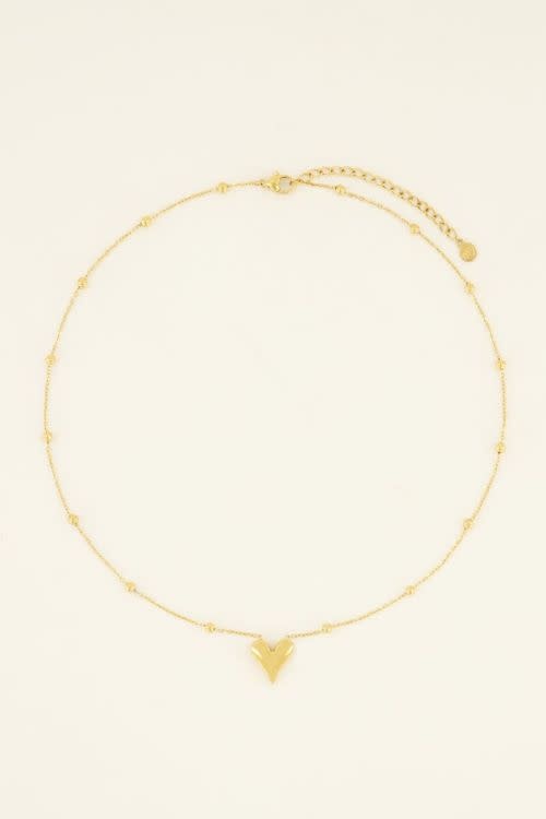 Necklace heart  MJ08822 Gold