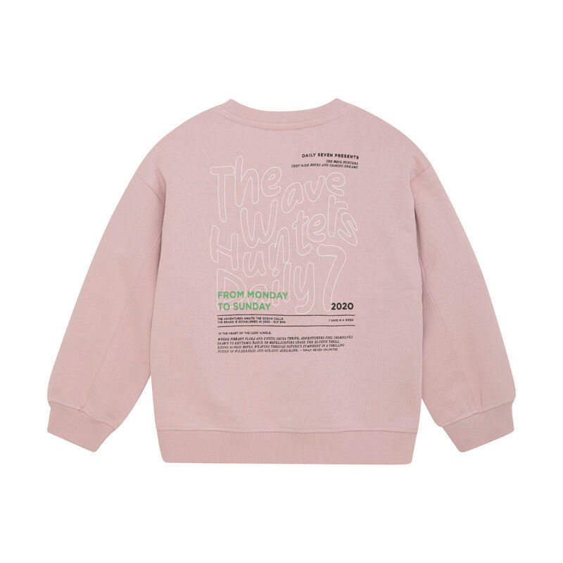Sweater Oversized Backprint 920066 Pale Mauve
