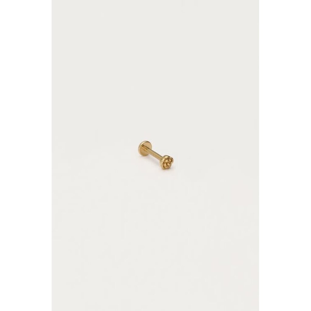Earstud piercing 1pc rose MJ12679 Goud