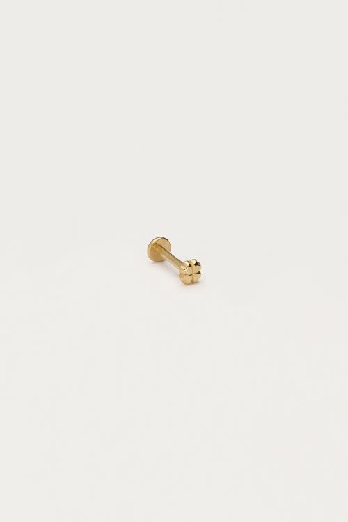Earstud piercing 1pc clover mini MJ12677 Gold