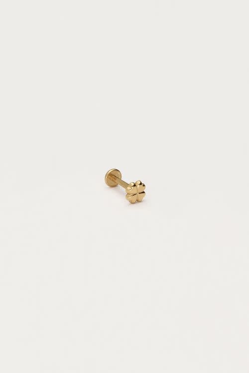 Earstud piercing 1pc clover big MJ12676 Gold